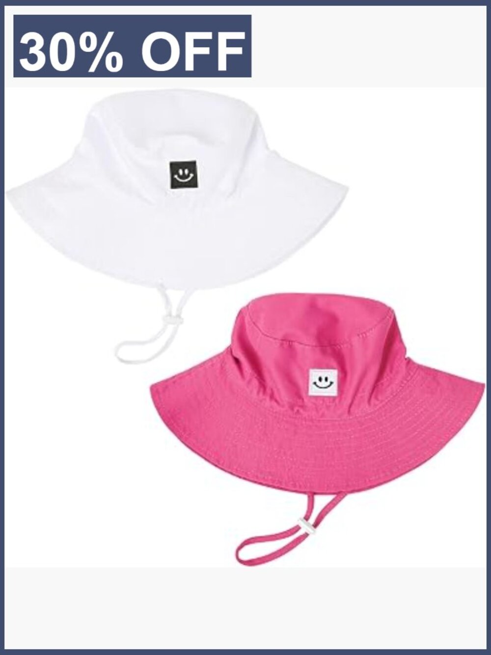 Kids UPF 50+ Foldable Beach Bucket Hat with Chin Strap
